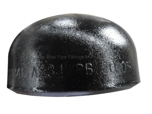 ASTM B16.25 B16.9 A234 GR.WPB Siyah Boru Bağlantı Kapağı ASME SCH40 3.68mm 3.91mm