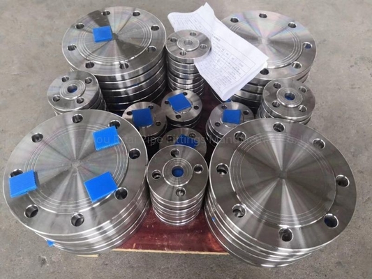 #150 Dövme Paslanmaz Çelik Flanşlar Pn16 RTJ Kör Metal Şeffaf Lake