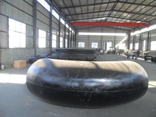 MSS SP44 Siyah Çelik Kaynaklı Dirsek JIS B2220 XXS Büyük Çaplı Boru Ek Parçaları 48'' STD