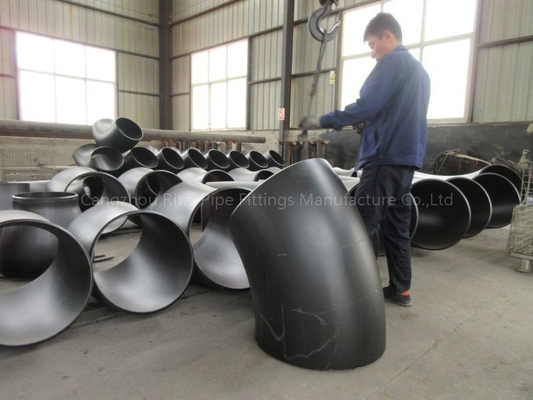 ASTM 1200 NB Büyük Boru Dirsekleri Kısa Yarıçap 45 Derece BW Büyük Çaplı Karbon Çelik